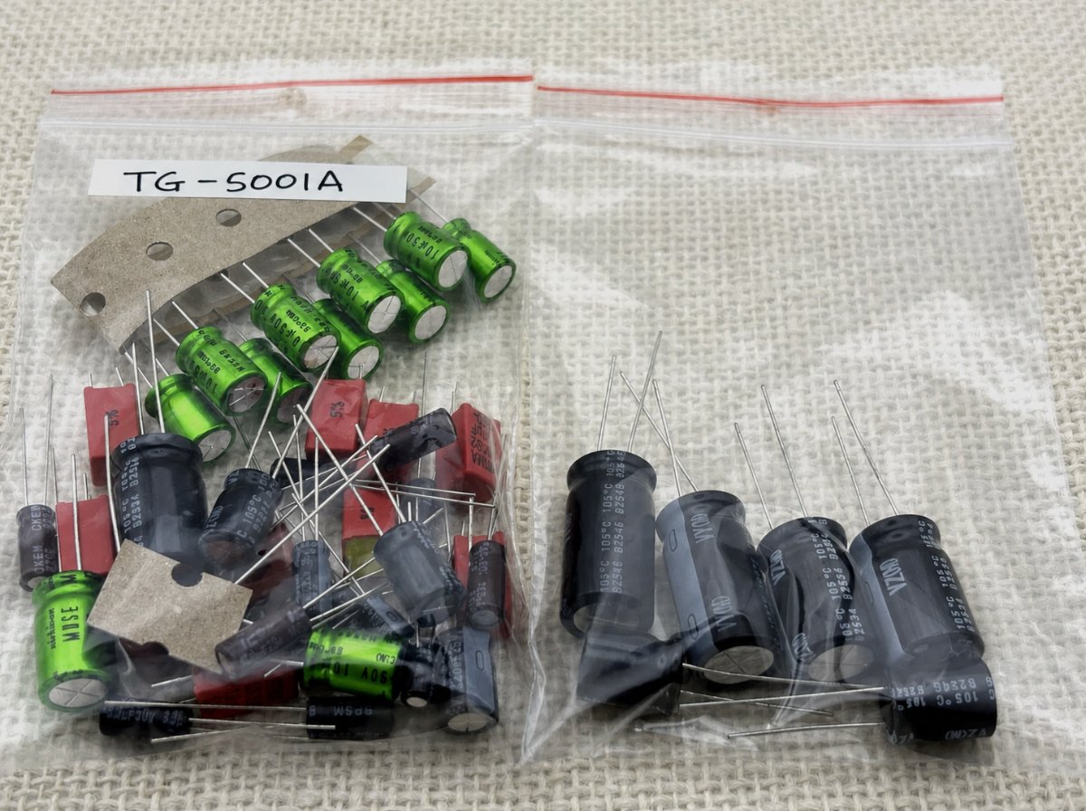 Akai GX-620 recap kit capacitors