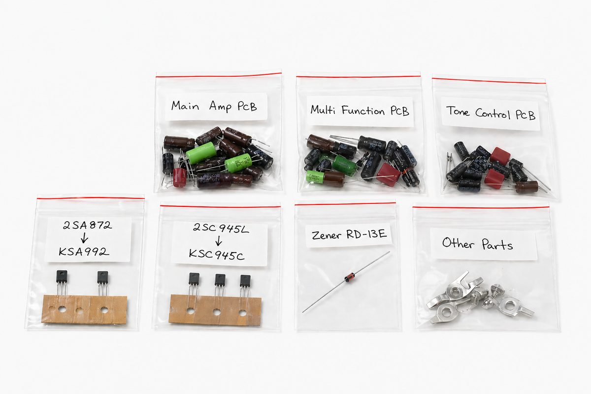complete set without filter capacitors